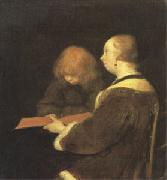 Gerard Ter Borch The Reading Lesson (mk05) France oil painting reproduction